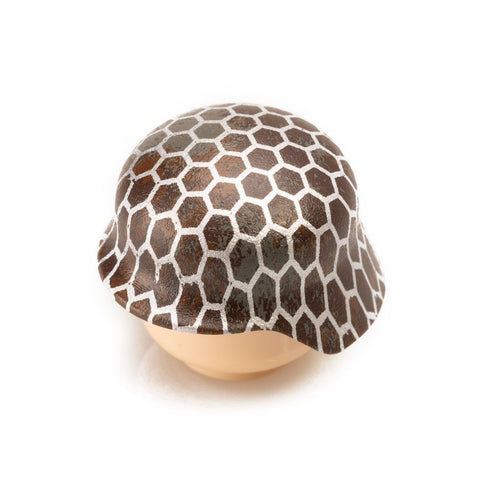 Weathered/Chickenwire Stahlhelm (Dark Brown)